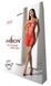 Ажурна мінісукня на тонких бретелях Passion BS096 One Size, red, плетіння на грудях SO8930,6 - інтернет-магазин інтимних товарів Squitter