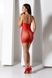 Ажурна мінісукня на тонких бретелях Passion BS096 One Size, red, плетіння на грудях SO8930,9 - інтернет-магазин інтимних товарів Squitter