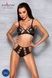 Комплект белья Passion TASMINA SET XXL/XXXL black, лиф, высокие трусики с корсетом сзадиSO8492,5 - интернет-магазин интимных товаров Squitter