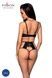 Комплект белья Passion TASMINA SET XXL/XXXL black, лиф, высокие трусики с корсетом сзадиSO8492,2 - интернет-магазин интимных товаров Squitter