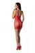 Ажурна мінісукня на тонких бретелях Passion BS096 One Size, red, плетіння на грудях SO8930,2 - інтернет-магазин інтимних товарів Squitter