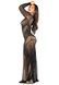 Сукня Leg Avenue Lace and Net Bodycon Gown One Size, Black SX1737,4 - інтернет-магазин інтимних товарів Squitter