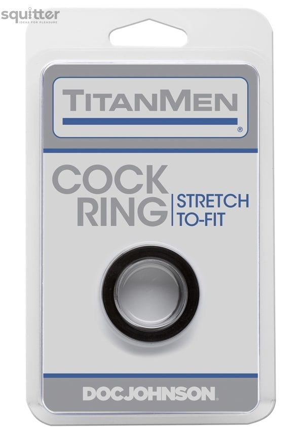 Эрекционное кольцо Doc Johnson Titanmen Tools - Cock Ring - Black SO4021 фото