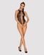 Ажурный бодистокинг с эффектом шнуровки Obsessive B129 teddy black S/M/L, черный, с доступомSO7213,3 - интернет-магазин интимных товаров Squitter