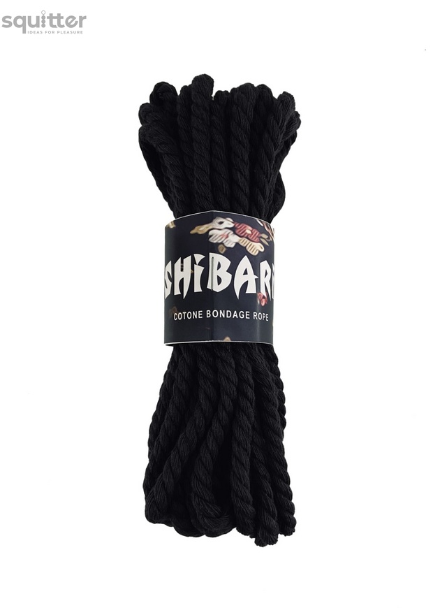 Хлопковая веревка для Шибари Feral Feelings Shibari Rope, 8 м черная SO4002 фото