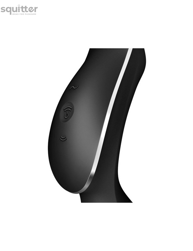 Вакуумний стимулятор з вібрацією Satisfyer Curvy Trinity 2 Black SO6085 фото