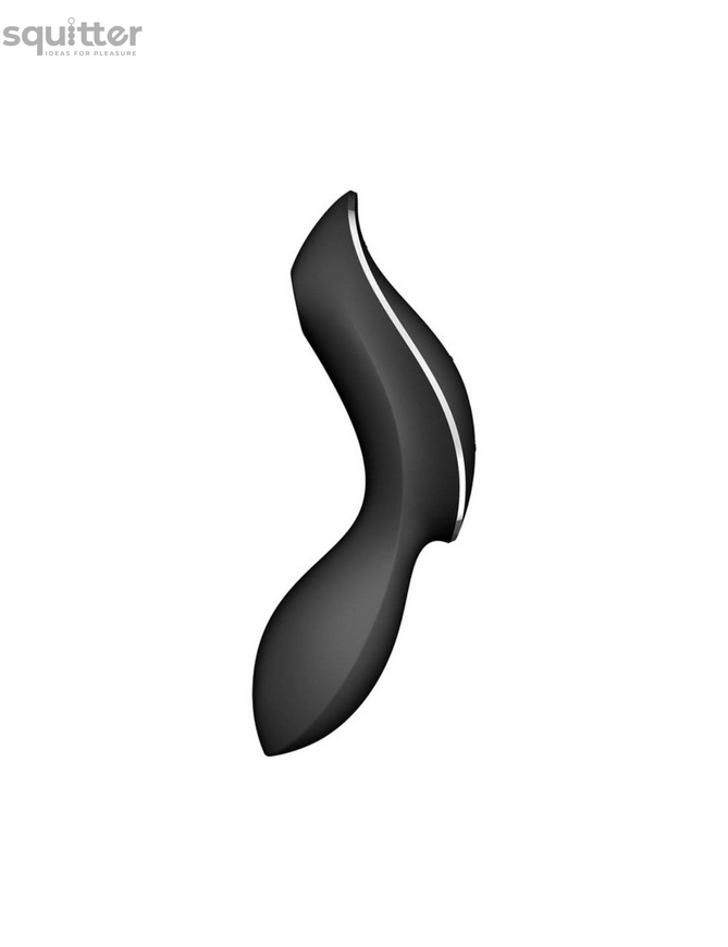 Вакуумний стимулятор з вібрацією Satisfyer Curvy Trinity 2 Black SO6085 фото