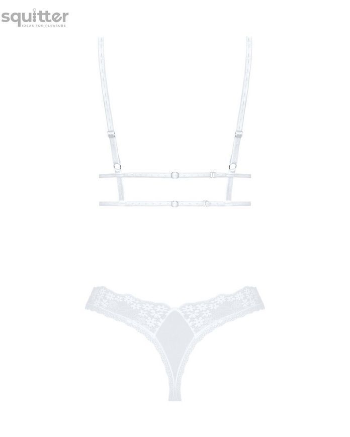 Эротический комплект Obsessive Heavenlly 2-pcs set XS/S, бюстгальтер и танга SO8172 - онлайн-сексшоп Сквитер