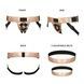 Трусы для страпона Strap-On-Me Leatherette Harness Curious Holographic Rose GoldSO7812,2 - интернет-магазин интимных товаров Squitter