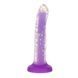 Фалоімітатор, що світиться в темряві, ADDICTION Rave 8&Prime;, Glow in the Dark Dildo Purple Confetti, 20,3 см SX1301,1 - інтернет-магазин інтимних товарів Squitter