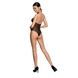 Бодістокінг з декольте Passion BS088 black, імітація корсетної шнурівки SO6382,4 - інтернет-магазин інтимних товарів Squitter
