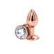 Анальна пробка NS Novelties Rear Assets - Rose Gold - Small - Clear SX4361,1 - інтернет-магазин інтимних товарів Squitter