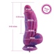 Фаллоимитатор для секс-машин Hismith 9.45" Silicone Fantasy Series Dildo, система крепления KlicLok SO6214 фото 5