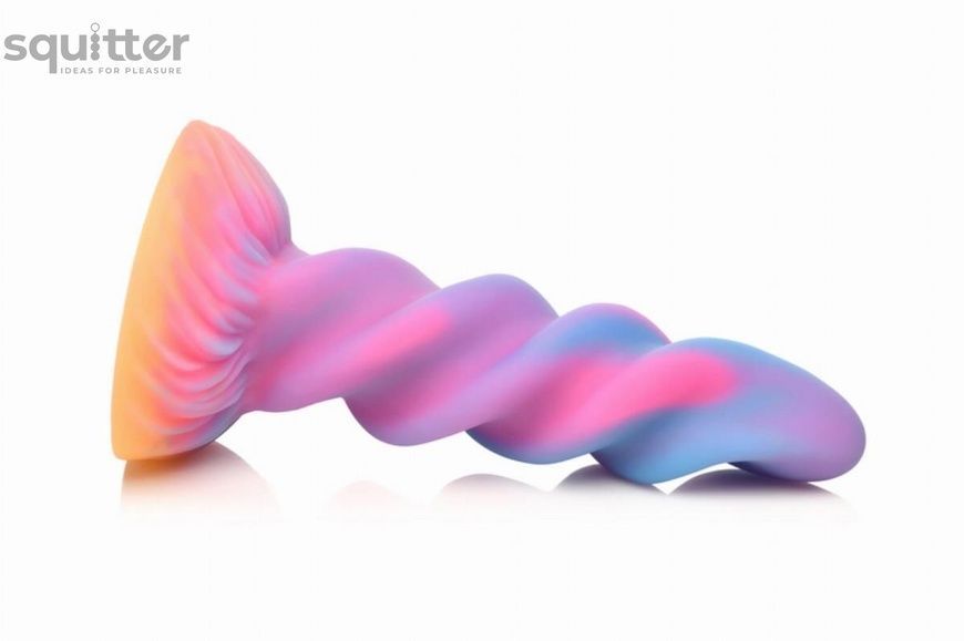 Фентезійний фалоімітатор Creature Cocks Glow-in-the-Dark Unicorn Dildo, світиться в темряві, 20,6 см SX2205 - онлайн-сексшоп Сквітер