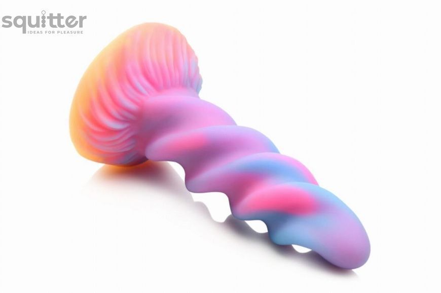 Фентезійний фалоімітатор Creature Cocks Glow-in-the-Dark Unicorn Dildo, світиться в темряві, 20,6 см SX2205 - онлайн-сексшоп Сквітер