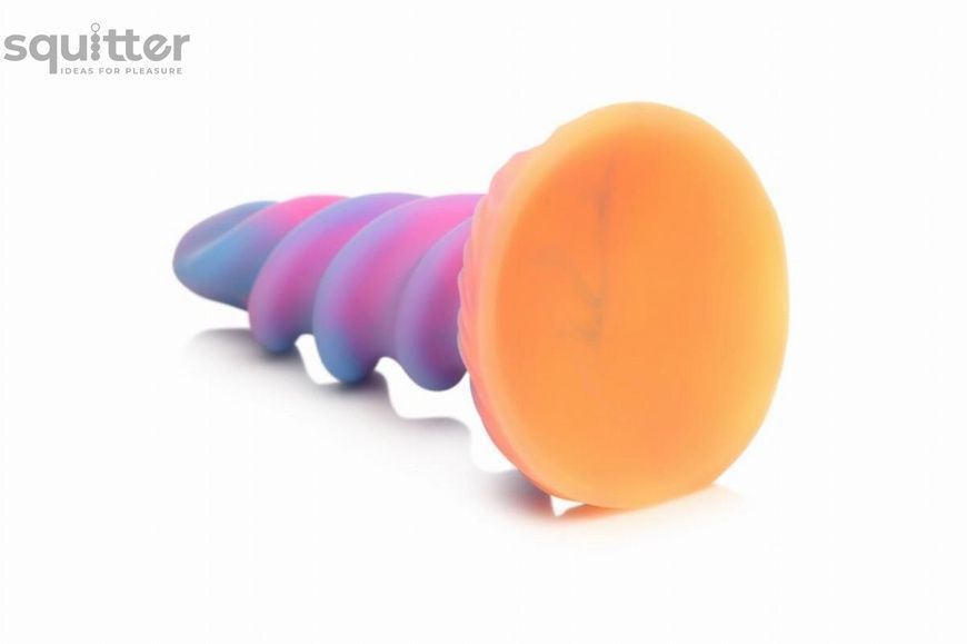 Фентезійний фалоімітатор Creature Cocks Glow-in-the-Dark Unicorn Dildo, світиться в темряві, 20,6 см SX2205 - онлайн-сексшоп Сквітер