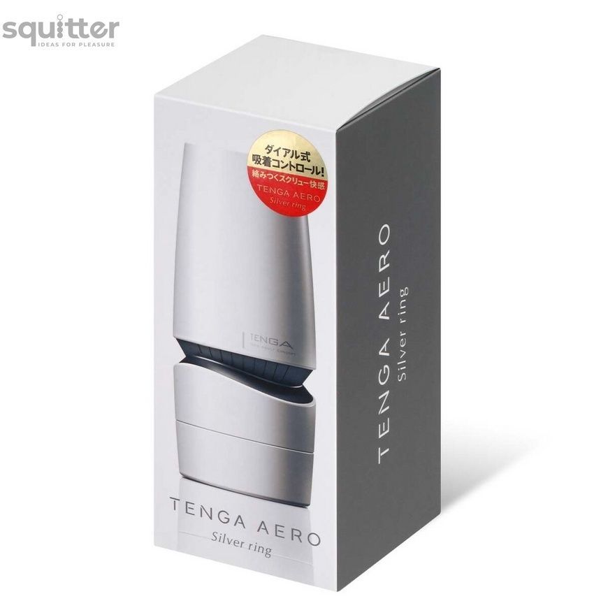 Мастурбатор Tenga - Aero Masturbator Silver, інноваційна технологія всмоктування SO4912 - онлайн-сексшоп Сквітер