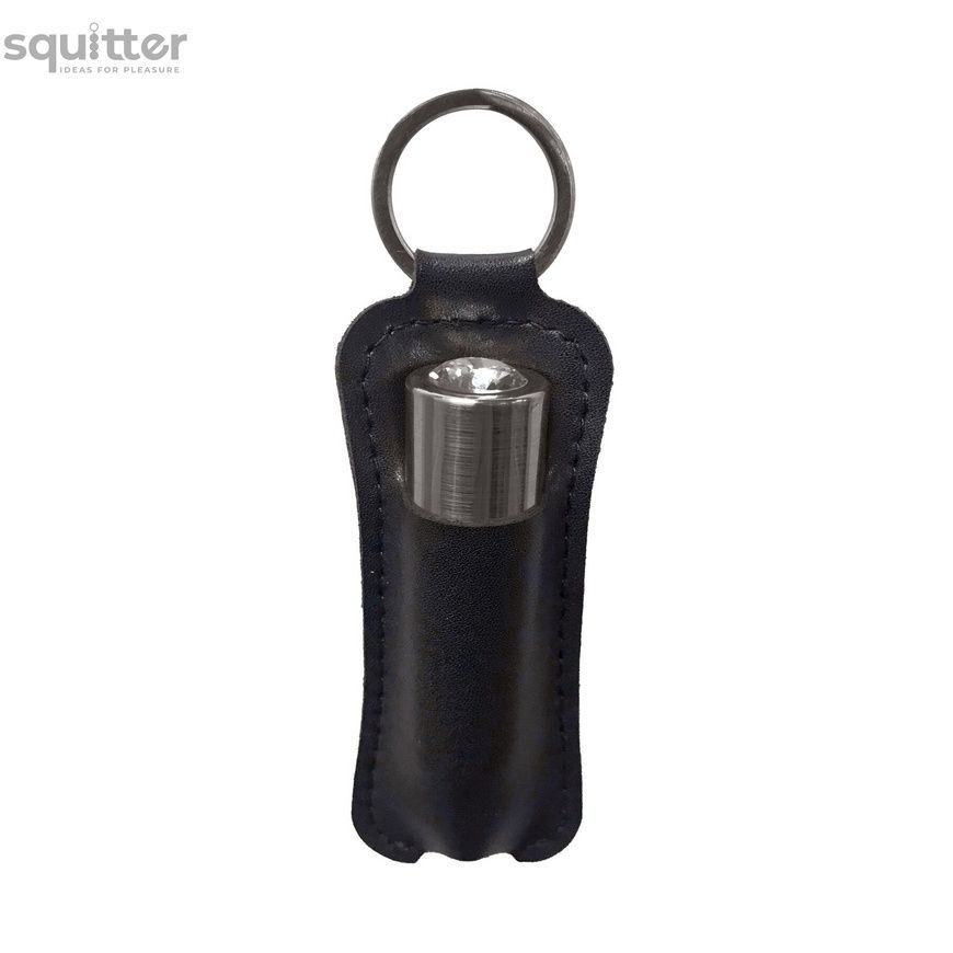 Вибропуля PowerBullet First-Class Bullet 2.5&Prime; with Key Chain Pouch, Gun Metal, 9 режимов вибрации SO6846 - онлайн-сексшоп Сквитер