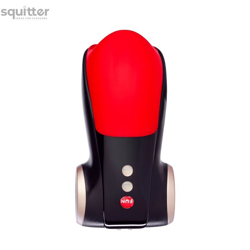 Мастурбатор для головки пеніса Fun Factory COBRA LIBRE II black/red, 2 мотори, гра без рук SX0967 - онлайн-сексшоп Сквітер