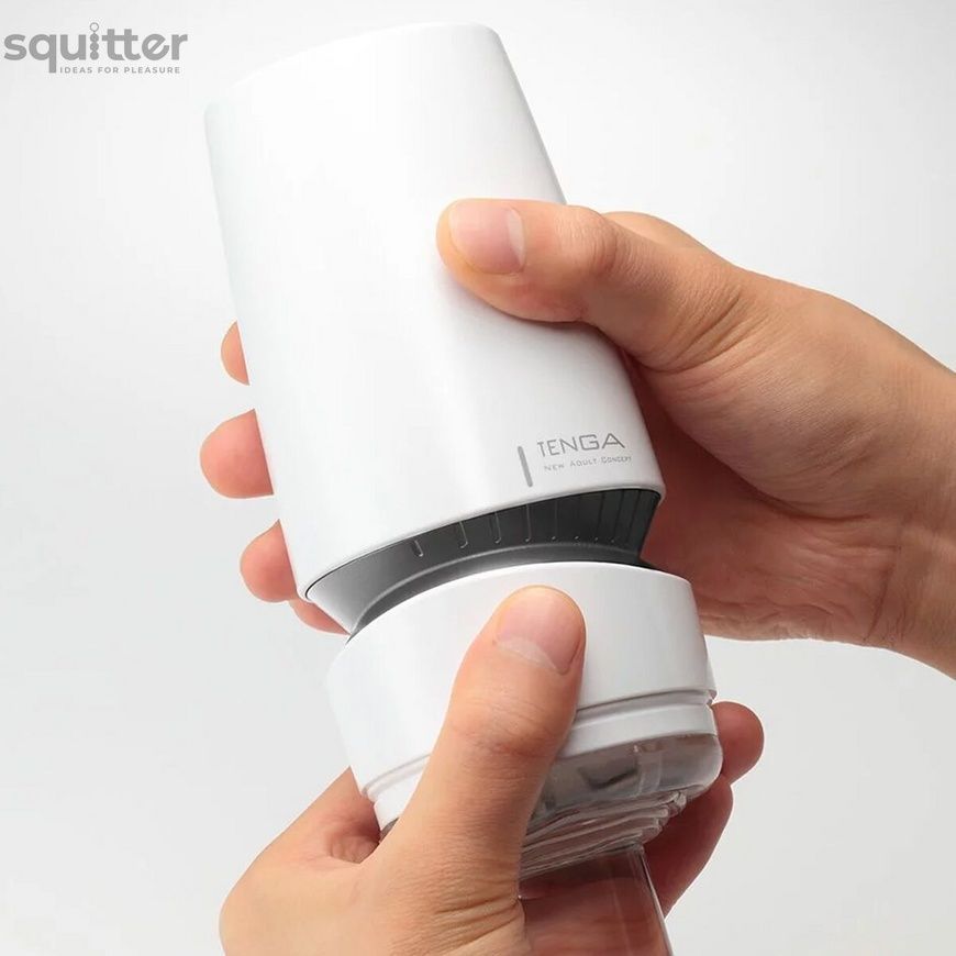 Мастурбатор Tenga - Aero Masturbator Silver, інноваційна технологія всмоктування SO4912 - онлайн-сексшоп Сквітер