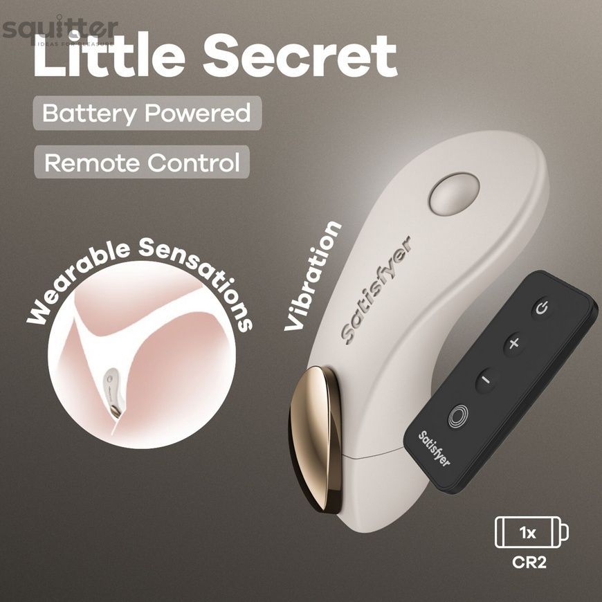 Вібратор у трусики Satisfyer Little Secret Battery Series з пультом ДК SX3839 - онлайн-сексшоп Сквітер