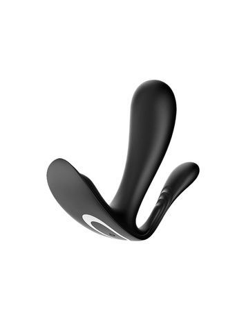 Подвійний смарт-вібратор у трусики Satisfyer Top Secret+ Black SO6134 - онлайн-сексшоп Сквітер