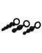 Набор анальных игрушек Satisfyer Plugs black (set of 3) - Booty Call (м'ята упаковка!!!) SO2323-R,3 - інтернет-магазин інтимних товарів Squitter