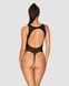 Ажурний бодістокінг із ефектом шнурівки Obsessive B129 teddy black XL/XXL, чорний, з доступом SO7214,2 - інтернет-магазин інтимних товарів Squitter