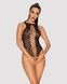 Ажурний бодістокінг із ефектом шнурівки Obsessive B129 teddy black XL/XXL, чорний, з доступом SO7214,1 - інтернет-магазин інтимних товарів Squitter