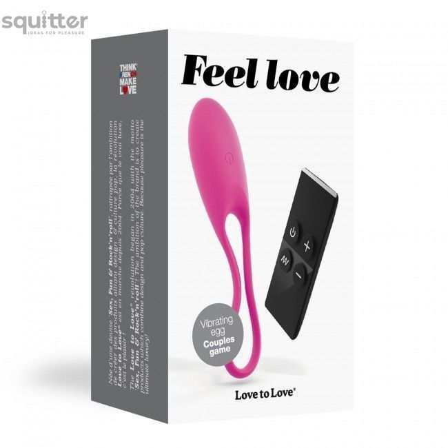 Виброяйцо Love To Love Feel Love Pink с пультом ДУ и регулированием интенсивности SO3087 - онлайн-сексшоп Сквитер
