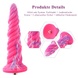 Фантазийный фаллоимитатор 10.12″ для секс-машин Hismith Silicone Dildo rose Monster Series, KlicLok SO6215 фото 2