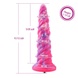 Фантазийный фаллоимитатор 10.12″ для секс-машин Hismith Silicone Dildo rose Monster Series, KlicLok SO6215 фото 4