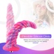 Фантазийный фаллоимитатор 10.12″ для секс-машин Hismith Silicone Dildo rose Monster Series, KlicLok SO6215 фото 3