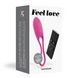 Виброяйцо Love To Love Feel Love Pink с пультом ДУ и регулированием интенсивностиSO3087,3 - интернет-магазин интимных товаров Squitter