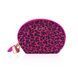 Мінівібромасажер Rianne S: Lovely Leopard Pink, 10 режимів роботи, косметичка-чохол, мед.силікон SO3886,3 - інтернет-магазин інтимних товарів Squitter
