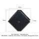 Сумка для секс-іграшок LOCKINK Mysterious Square Kink Bag, чорна, набір для бондажу в комплекті SX0843,8 - інтернет-магазин інтимних товарів Squitter