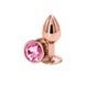 Анальна пробка NS Novelties Rear Assets - Rose Gold - Small - Pink SX4362,1 - інтернет-магазин інтимних товарів Squitter