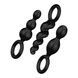 Набор анальных игрушек Satisfyer Plugs black (set of 3) - Booty Call (м'ята упаковка!!!) SO2323-R,1 - інтернет-магазин інтимних товарів Squitter