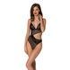 Боді з ажурним ліфом Passion CHRISTA BODY XXL/XXXL, black SO5755,1 - інтернет-магазин інтимних товарів Squitter