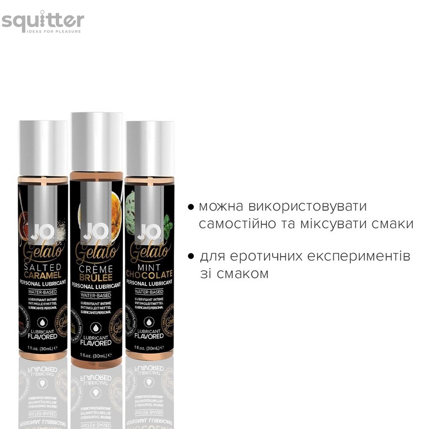 Набор System JO Tri-Me Triple Pack - Gelato (3 х 30 мл) три разных вкуса серии Джелато SO2841 фото