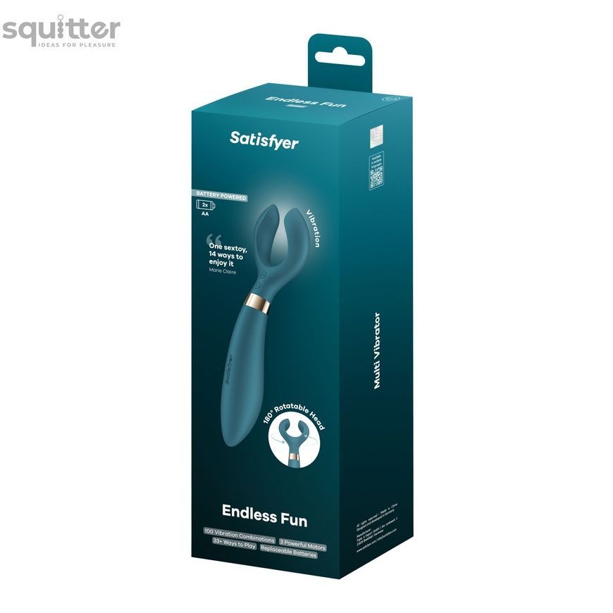 Вібратор для пар Satisfyer Endless Fun Battery Series, три мотора, багатофункціональний SX3842 - онлайн-сексшоп Сквітер