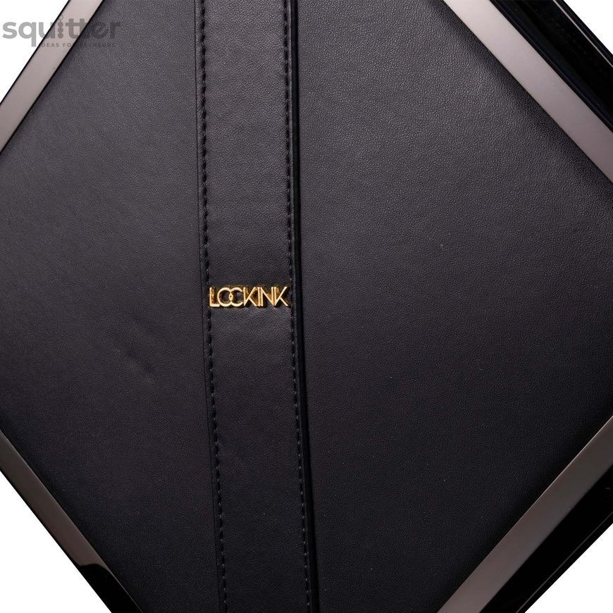 Сумка для секс-іграшок LOCKINK Mysterious Square Kink Bag, чорна, набір для бондажу в комплекті SX0843 - онлайн-сексшоп Сквітер