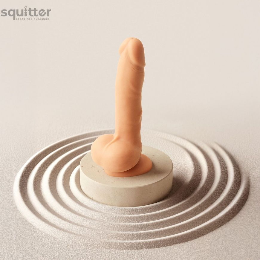 Фалоімітатор з вібрацією і ротацією Strap-On-Me Rotating & Vibrating Realistic Dildo - L - Vanilla SX3504 - онлайн-сексшоп Сквітер