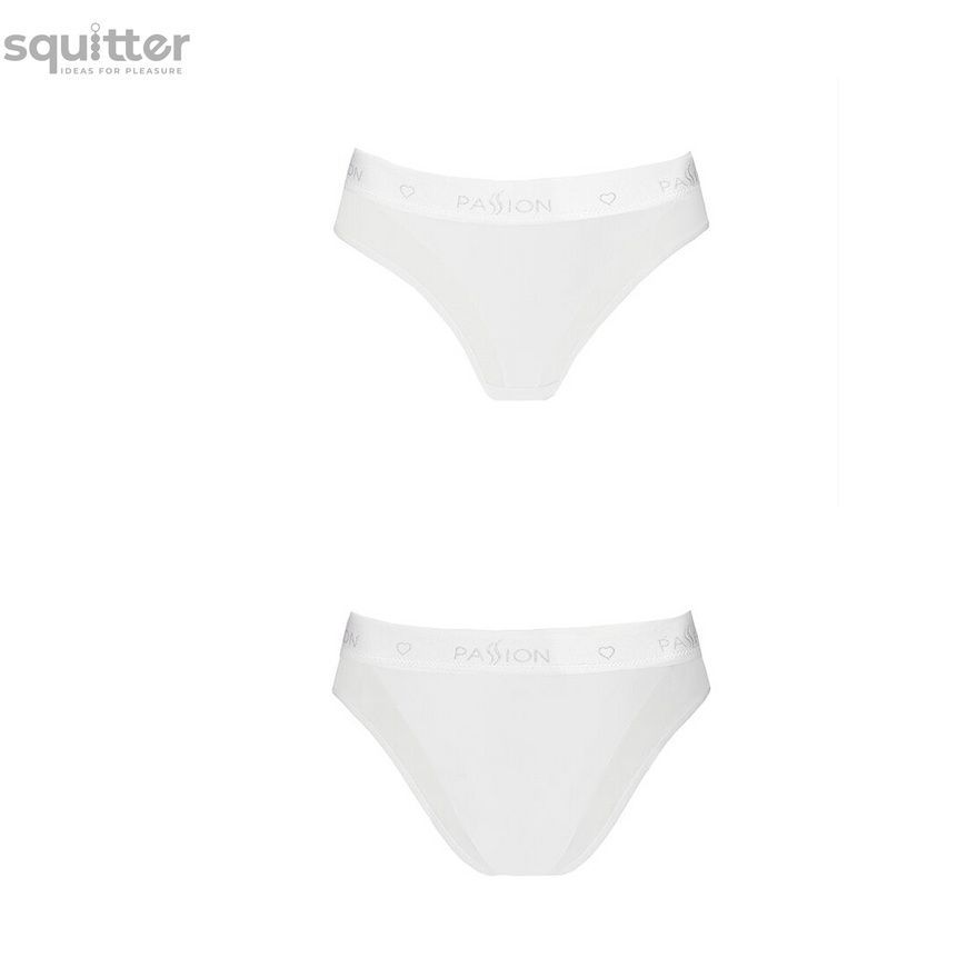 Трусики з прозорою вставкою Passion PS002 PANTIES S, white SO4197 - онлайн-сексшоп Сквітер