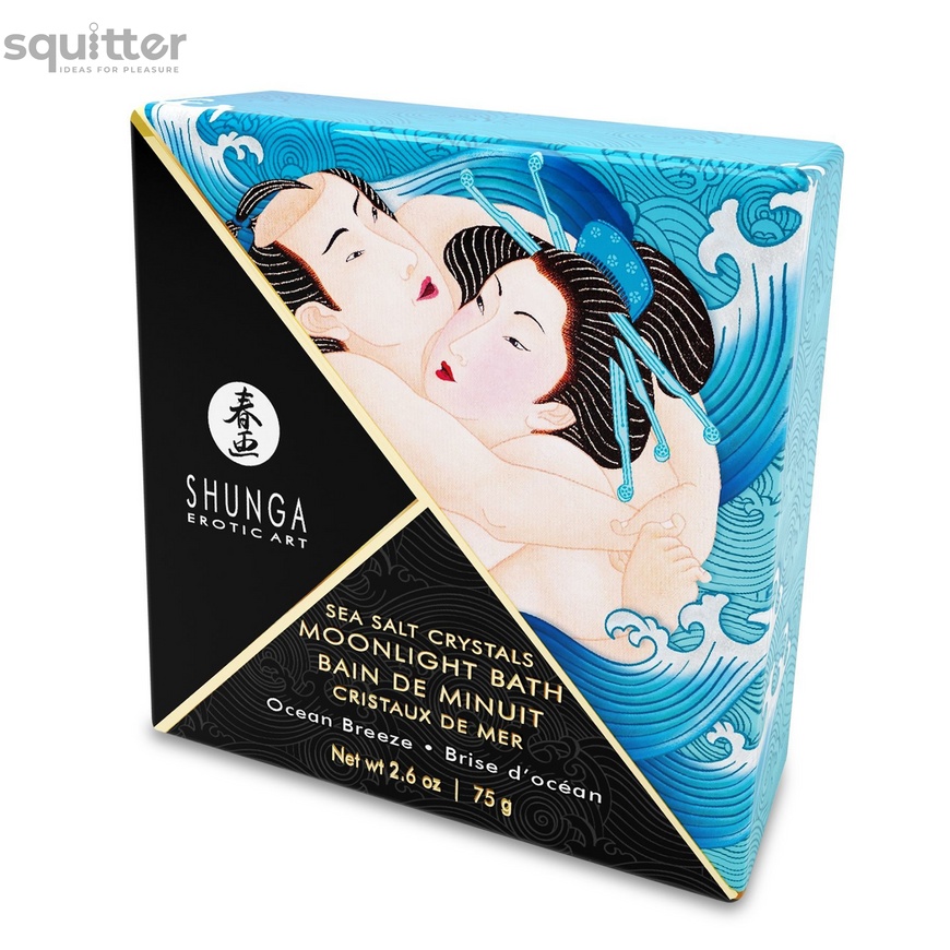 Сіль для ванни Shunga Moonlight Bath – Ocean Breeze (75 гр), сіль Мертвого моря, ароматичні олії SO2540 фото