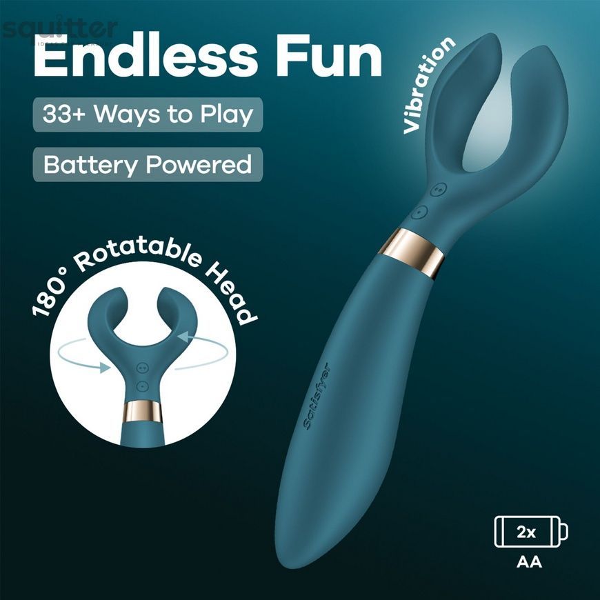 Вібратор для пар Satisfyer Endless Fun Battery Series, три мотора, багатофункціональний SX3842 - онлайн-сексшоп Сквітер