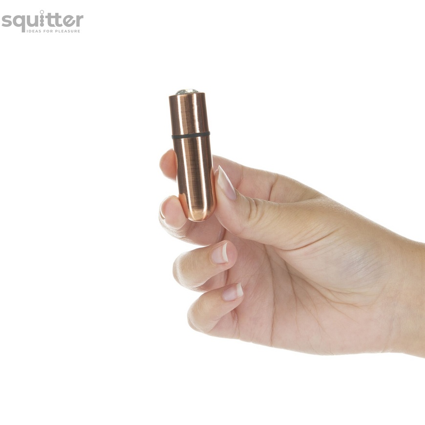 Віброкуля PowerBullet - First-Class Bullet 2.5" with Key Chain Pouch, Rose Gold SO6847 фото