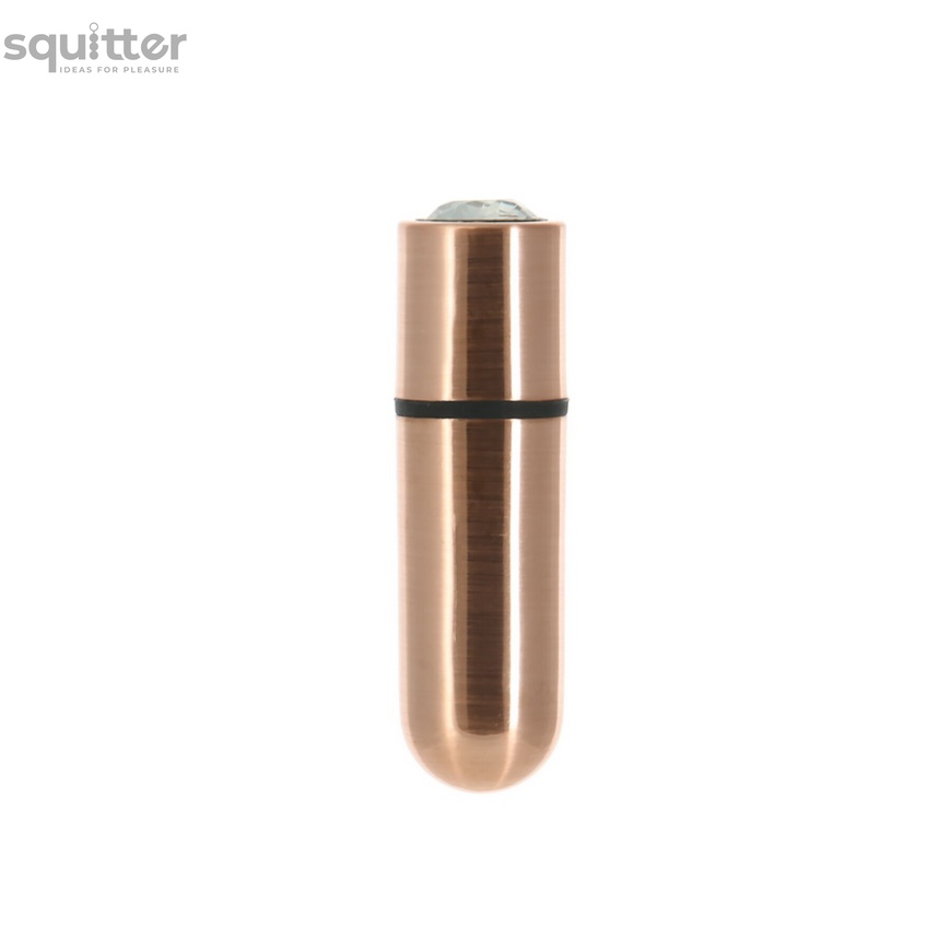 Вибропуля PowerBullet First-Class Bullet 2.5″ with Key Chain Pouch, Rose Gold, 9 режимов вибрации SO6847 фото