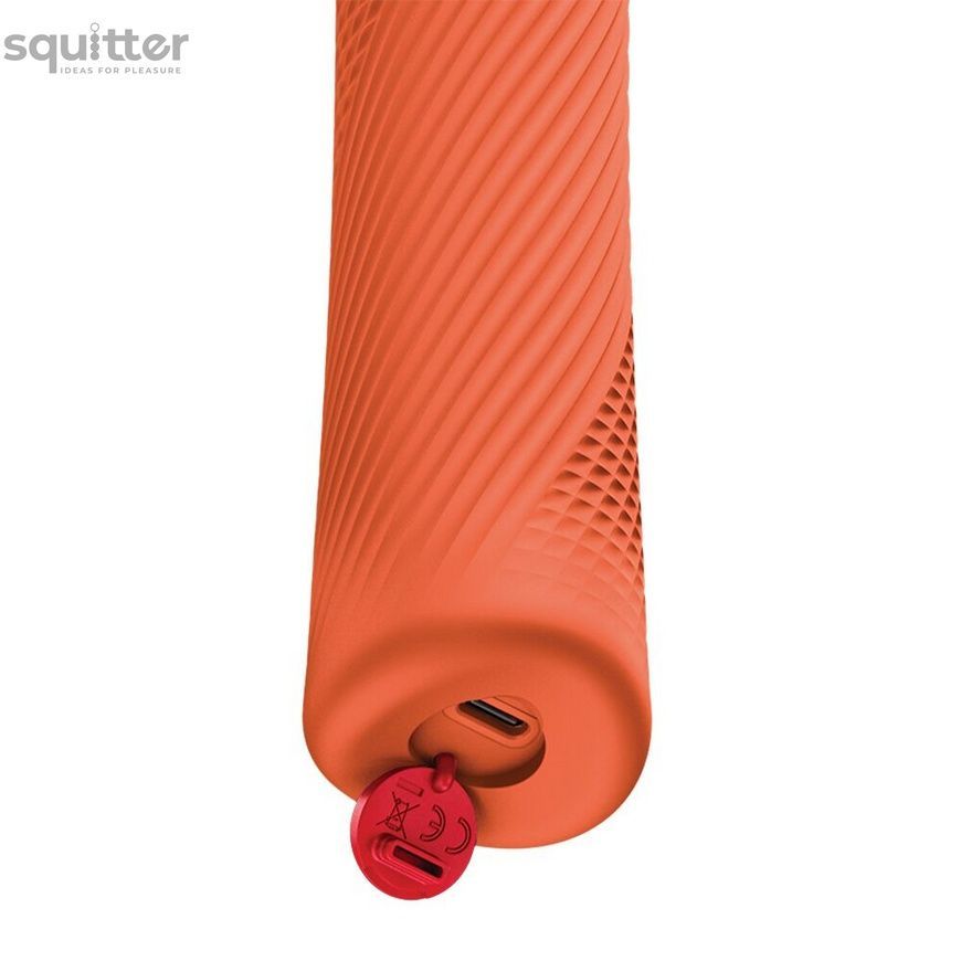 Вібромасажер Fun Factory VIM Vibrating Wand Orange, суперпотужний та легкий, до 6 годин роботи SX3661 - онлайн-сексшоп Сквітер