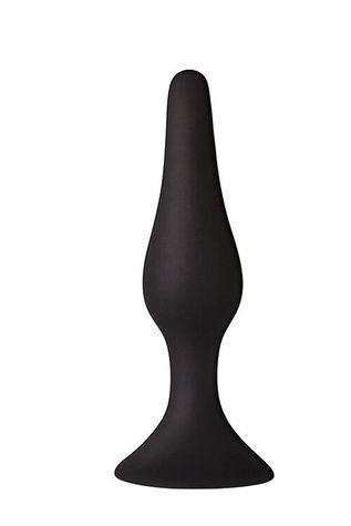 Анальна пробка з присоскою MAI Attraction Toys №33 Black, довжина 11,5cм, діаметр 3см SO5012 - онлайн-сексшоп Сквітер